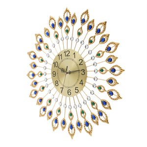 Modern Style Quartz Metal Big Clocks Large Wall Clock Decorative Wall Clocks for Living Room Bedroom Quiet Running