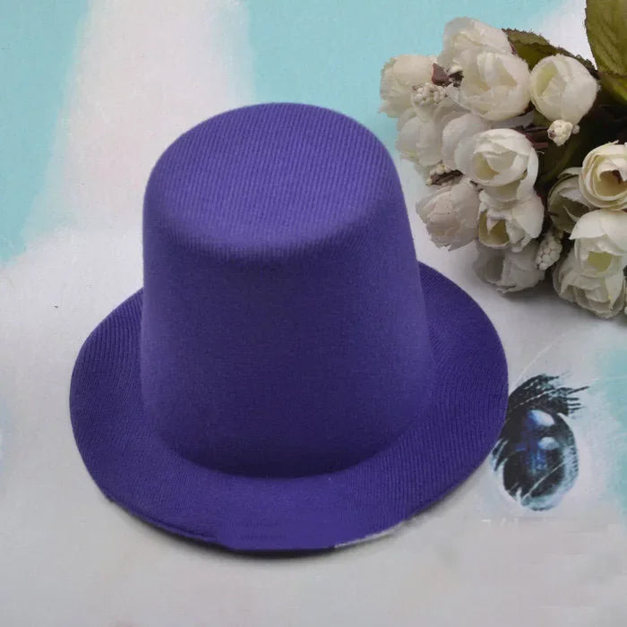 13cm Top Hat Children Hats Boy Girl Wedding Hen Party Festival Dance Cap DIY Craft Base Caps Stage Performance Prop Birthday