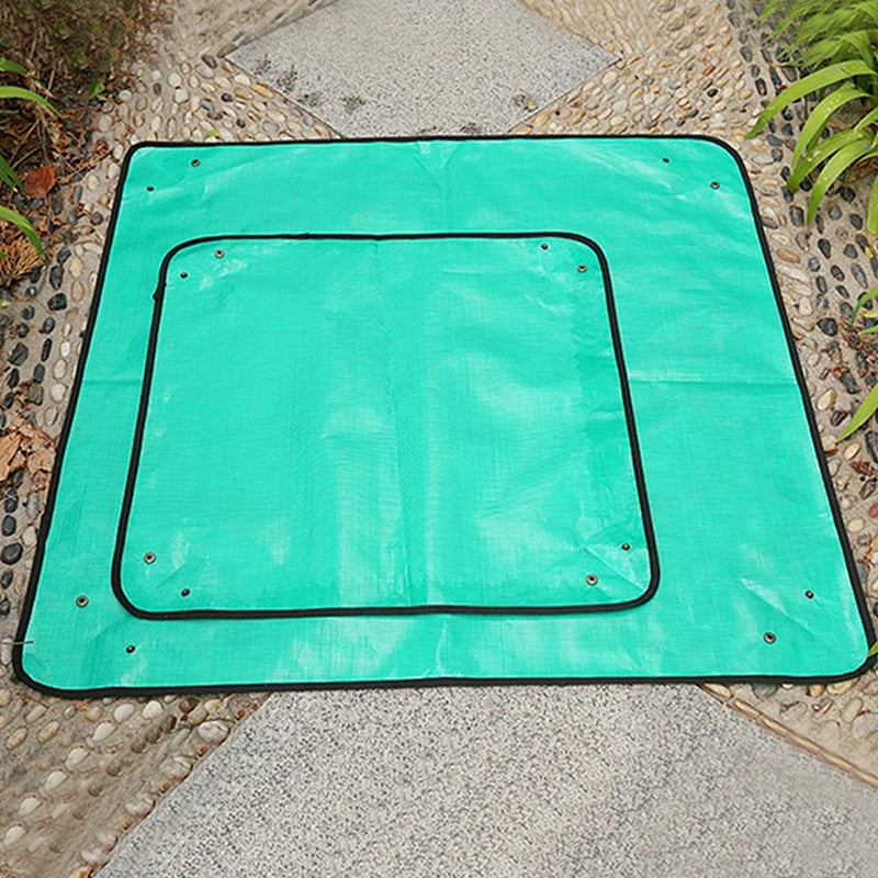 Gardening Mat PE Square Plant Pad Waterproof for Transplanting Flower Pots Potting Mat Foldable Garden Repotting Anti-dirty Tarp