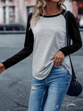 Load image into Gallery viewer, Women&#39;s Clothing Tops O-Neck Long Sleeve Thick Office Lady Commuter Autumn Winter Casual Printed All-match T-shirt
