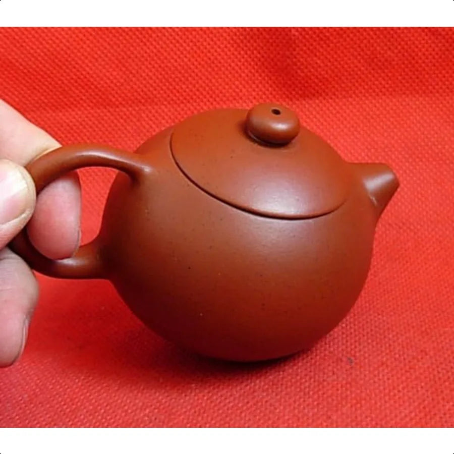 Teapot Chinese Gongfu cha Xishi Pot 7oz 210cc Purple clay ceramics Zini for Loose Tea Red brown