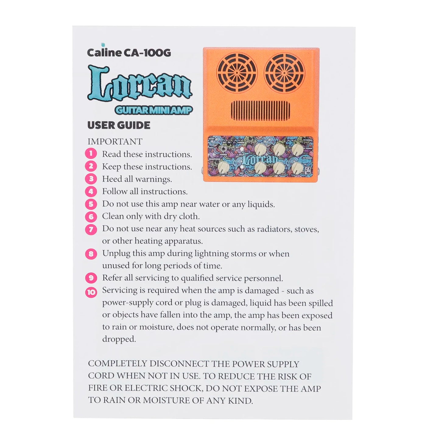 Guitar Amplifier ABS Distortion And Belay Ffunction For Music Lovers And Professionals Plucked Instrument Parts & Accessories