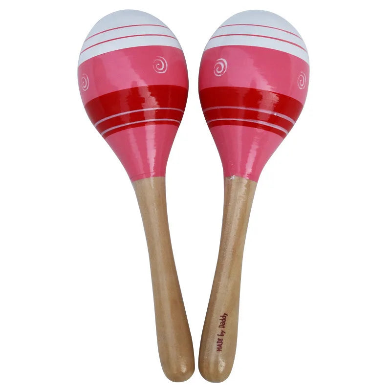 Wooden Handicrafts Colored Medium Sand Hammer Instruments Children's Music Toys Children's Percussion Instruments