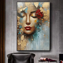 Load image into Gallery viewer, Diamond Painting New DIY Art Abstract Golden Woman Diamond Embroidery Rhinestone Stitch Mosaic Home Decoration
