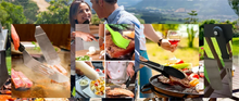 Load image into Gallery viewer, 15-Piece Flat Top Grill Tool Set for Blackstone and Camping, Stainless Steel Accessory Set for Outdoor Grilling
