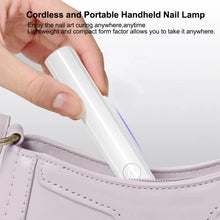 Load image into Gallery viewer, UV LED Nail Lamp Mini UV Nail Lamp for Manicure Portable Nail Dryer Stand Lamp Professional Ultraviolet Mini Nails Drying Light
