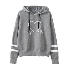 Load image into Gallery viewer, Woman Clothing Versatile Sweatshirts Casual Hoodies Comfortable Pullovers Slim Fit Soft Striped Lazy Style Jogging Daily Women&#39;s
