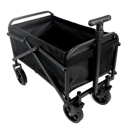 Portable Collapsible Folding Wagon Large Capacity Heavy Duty Folding Wagon Garden Utility Cart Sports Wagon for Camping Shopping