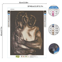 Load image into Gallery viewer, 1pc DIY handmade diamond painting home decoration, suitable for adult beginners handmade works, couple hug diamond painting gift
