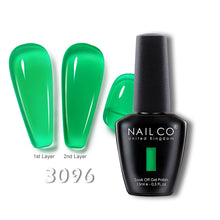 Load image into Gallery viewer, NAILCO 15ml Transparent Nude Color Series Jelly Gel Nail Polish Pink Red Nails Art Manicure Gel Varnishes Gellack Design Lacquer
