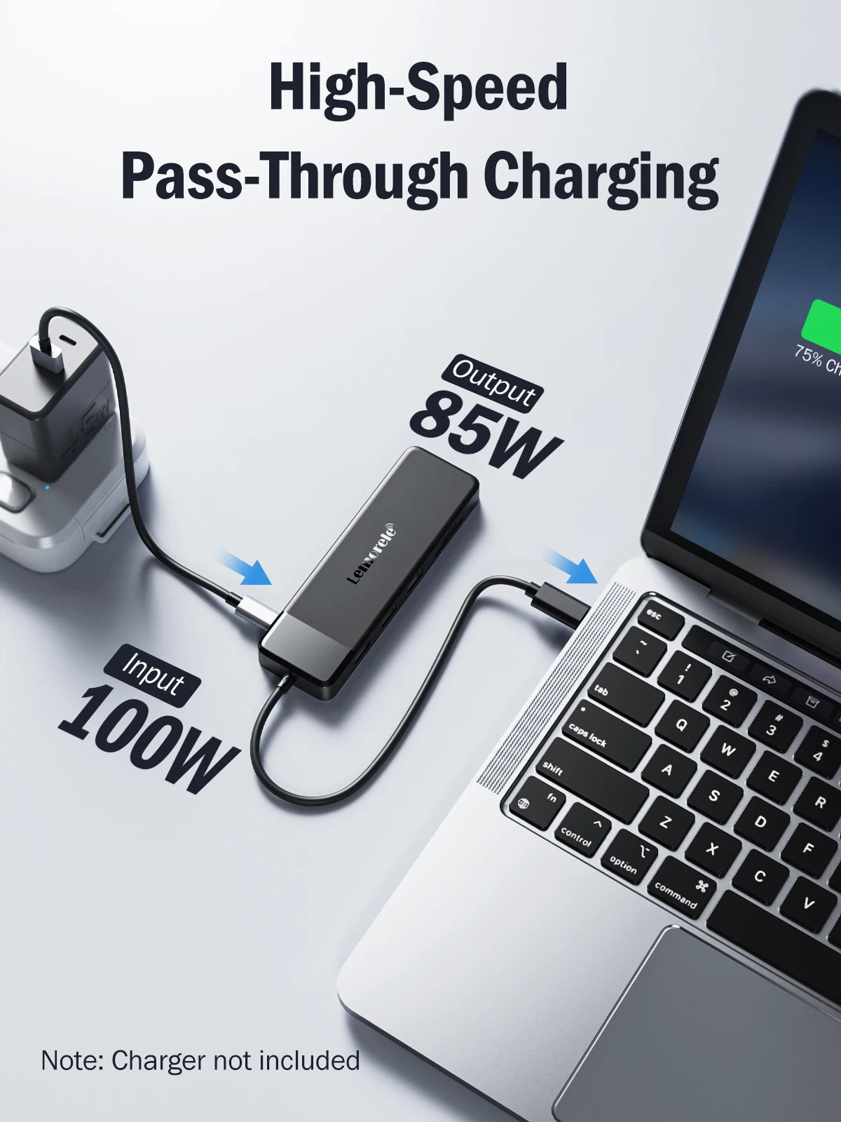 Lemorele USB-C Hub 10Ports Docking Station USB Type C to Dual HDMI 4K 30Hz VGA USB 3.0 Adapter PD100W SD Card Reader for MacBook