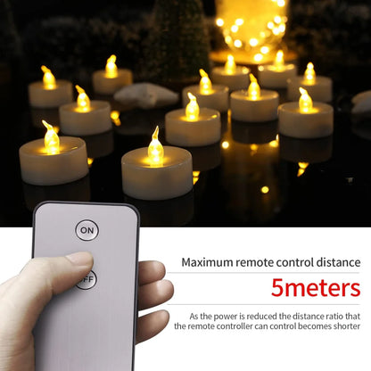 LED Flameless Candles with Remote Control Realistic Bright Flickering Flameless Battery Operated LED Votive Tea Light Candles