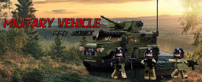 519PCS Typhoon VDVS Assault Armored Vehicle Building Blocks Model with Mini Figures Creative Play Toy Gift for Kids Collectors