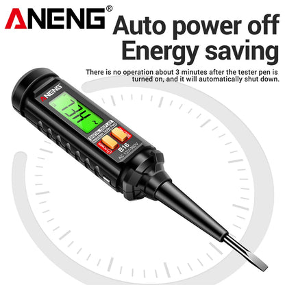 AC 12V-300V Non-Contact Voltage Detector Digital NCV Voltage Tester Smart Induction Test Pen Wire Breakpoint Finder Live Wire Te