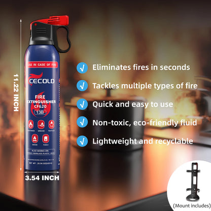 Fire Extinguisher for boat mini fire extinguisher Water-based fire extinguisher Portable  vehicle household Antifreeze（-20°）