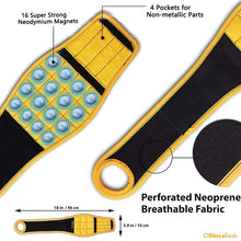 Load image into Gallery viewer, 2pcs Magnetic Wristband with Super Strong Magnets Holds Screws, Nails, Drill Bit. Unique Wrist Support Design
