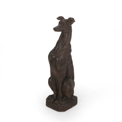 GREY HOUND DOG STATUE Used for Gardens Landscaping Terraces and Lawns Creating A Peaceful Oasis in Outdoor Living Spaces