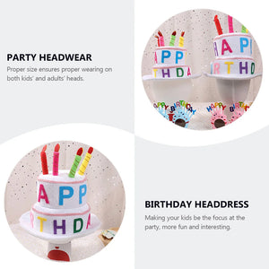 Birthday Hat Headwear Headdress Party Supplies Decorative for Kids Caps Children Hats