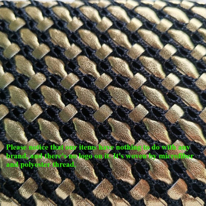 Woven Clutch Bag for Women Formal Party Contrast Color Microfiber Thread Braid Evening Bags Classic Chain Small Square Handbags