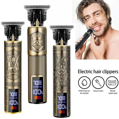 Hair Clippers Cordless Hair Trimmer Rechargeable T9 Vintage Hair Cutting Machine for Men Hair Beard Trimmer Beard Shavers