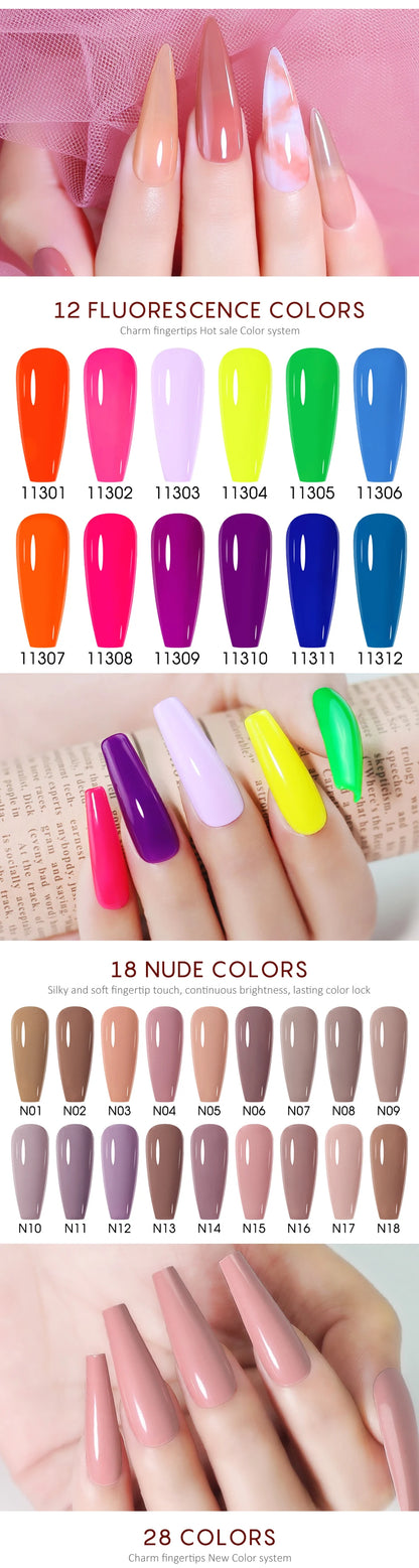 NAILCO 15ml Transparent Nude Color Series Jelly Gel Nail Polish Pink Red Nails Art Manicure Gel Varnishes Gellack Design Lacquer
