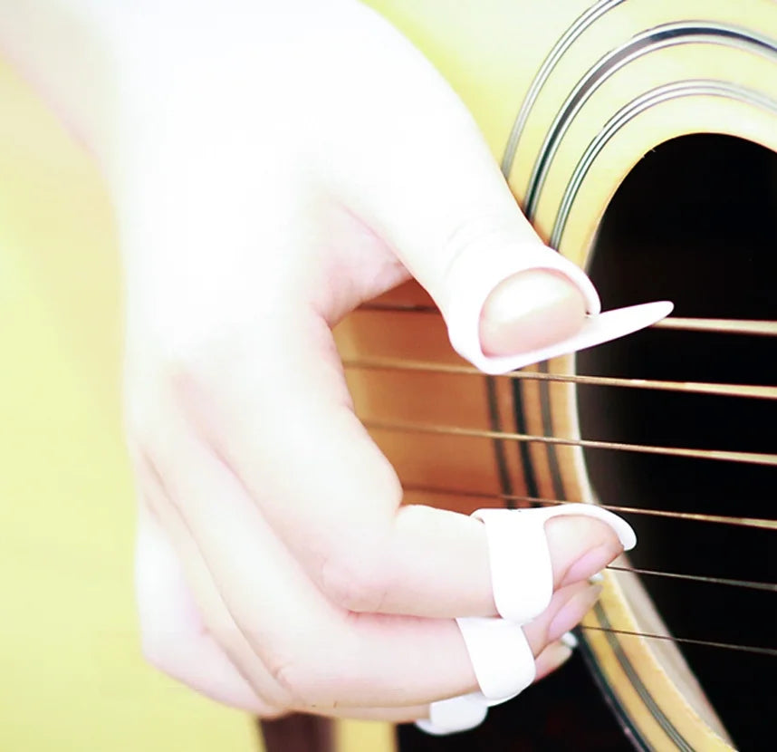 Dunlop Guitar Thumb Pi Middle Finger Thumb Ring L M S Finger Pi Guitar Accories Music Instrument Supplies