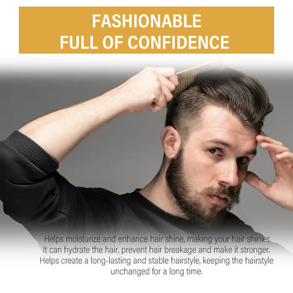 Men Styling Hair Wax Matte Finish,Premium Water Based Flake-Free Hair Styling Pomade For All Hair Types Pomade Long-Lasting Wax