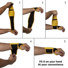 Load image into Gallery viewer, 2pcs Magnetic Wristband with Super Strong Magnets Holds Screws, Nails, Drill Bit. Unique Wrist Support Design
