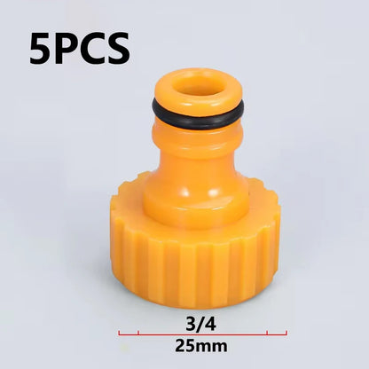 Garden Hose Tap Connector 3/4 inch and 1/2 inch BSP 2in1 Threaded Faucet Adapter Hose Connection Set for Garden Irrigation