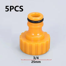 Load image into Gallery viewer, Garden Hose Tap Connector 3/4 inch and 1/2 inch BSP 2in1 Threaded Faucet Adapter Hose Connection Set for Garden Irrigation
