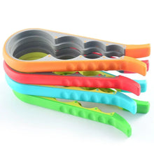 Load image into Gallery viewer, 4 In 1 Lid Jar Opener Handy Screw Cap Openers Multi Purpose Can Non-slip Bottle Lid Grip Wrench Bottle Kitchen Gadgets
