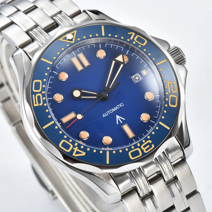 Men's Watch, 8215 Automatic Movement, Men's Mechanical Wristwatch, Stainless Steel Water Resistant Bracelet