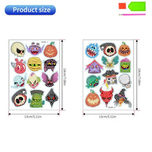 Load image into Gallery viewer, Halloween Diamond Painting Kit For Kids Adult Beginners Cartoon Witch Ghost Pumpkin Cat Halloween Gem Stickers DIY Craft

