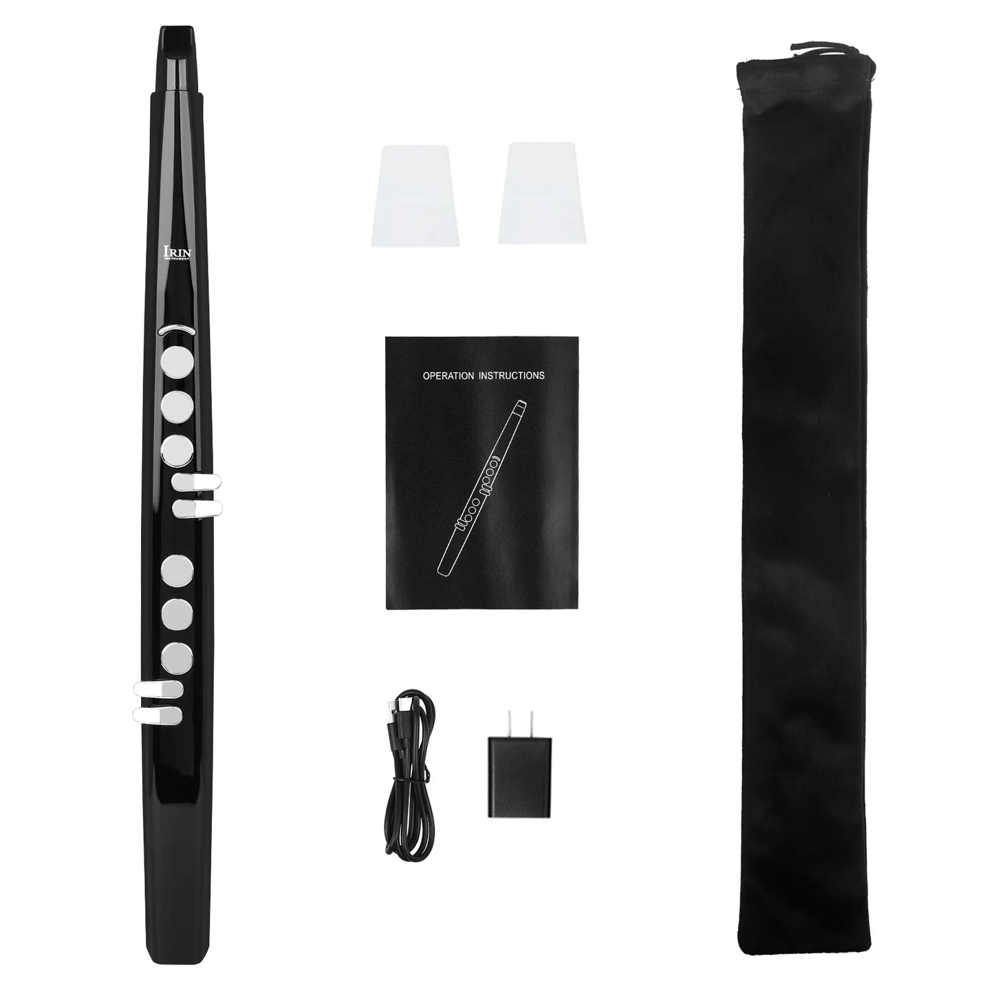 IRIN Electric Saxophone Mini Electric Blowpipe Imitation Flute Clarinet Various Sounds Electronic Saxophone Wind Instrument