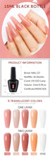 Load image into Gallery viewer, NAILCO 15ml Transparent Nude Color Series Jelly Gel Nail Polish Pink Red Nails Art Manicure Gel Varnishes Gellack Design Lacquer
