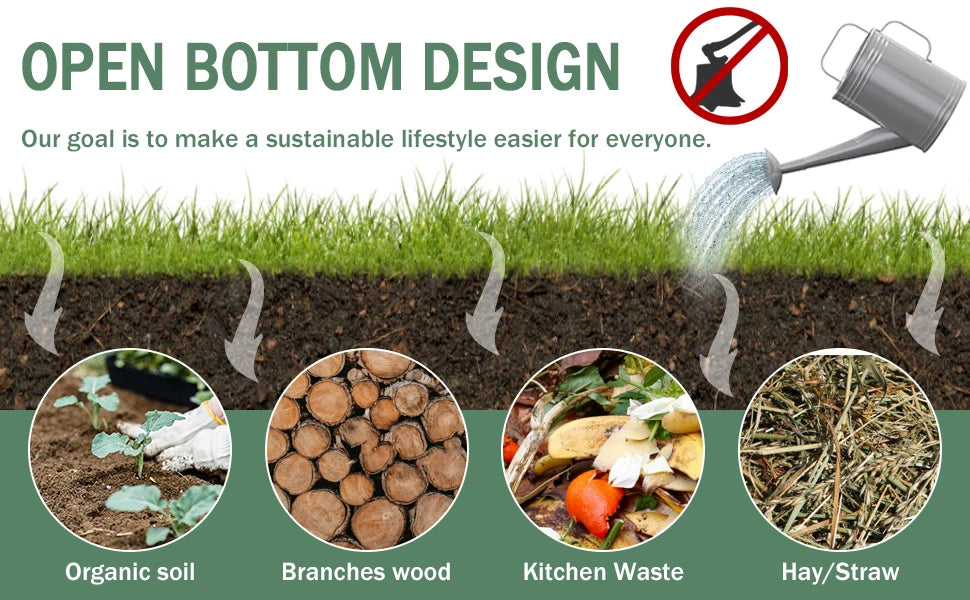 4x2x1ft Raised Garden Beds Outdoor Kit, Galvanized Oval Planter Box, Metal Bottomless Elevated Garden Boxes Set for Planting Veg