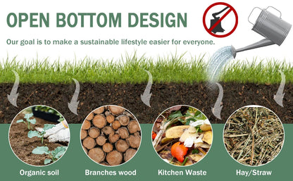 4x2x1ft Raised Garden Beds Outdoor Kit, Galvanized Oval Planter Box, Metal Bottomless Elevated Garden Boxes Set for Planting Veg