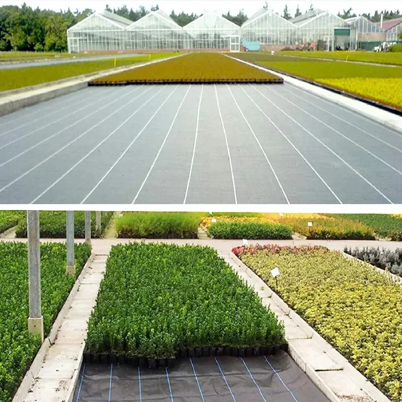 Garden Landscape Fabric Weed Barrier Heavy DutyDriveway Gardening Mat Polypropylene Ground Cover FlowerVegetable Raised Beds Law