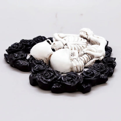 Lover Skull Silicone Mold Halloween Decoration Gypsum Crafts Resin Making Tool DIY Soap Ice Baking Mold Party Gift