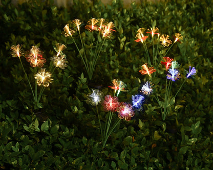 Garden Solar Flower Lights Outdoor 6LED Decor Light Waterproof Stake Lights For Yard Pathway Patio
