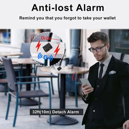 Wallet GPS Card Holder Wallet for Men Smart Card Holder  Wallet for Men With Tracking Device  FindMy for Android, Best Men  Gift