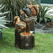 Load image into Gallery viewer, Garden Squirrel Figurine, Garden Decor for Outside Statues, Squirrel Figurine Decor for Patio Lawn Yard Porch Pond Deck Garden
