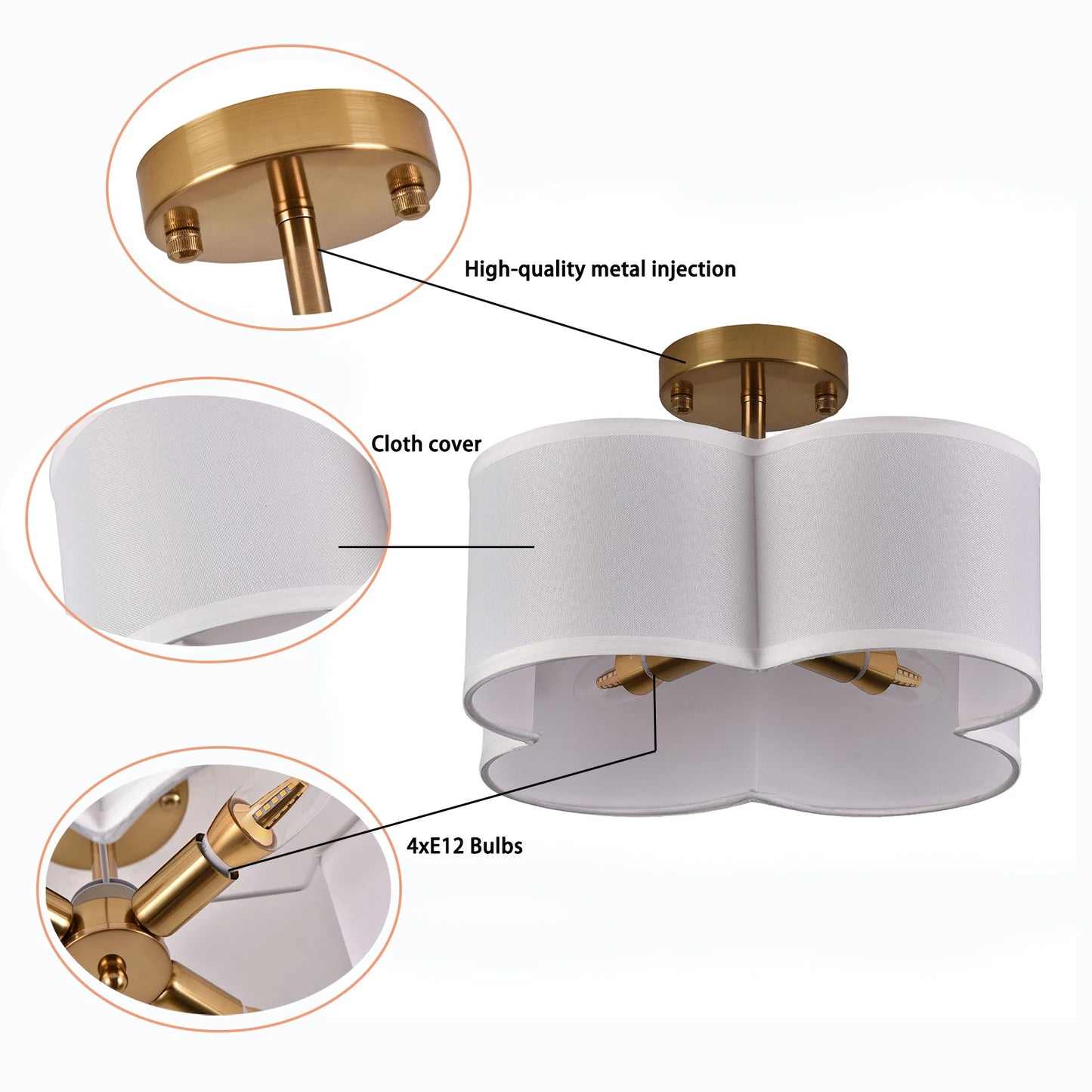 Elegant Ceiling Light: Durable, Bright Illumination with Simple Design, Perfect for Home Décor & Housewarming Gifts