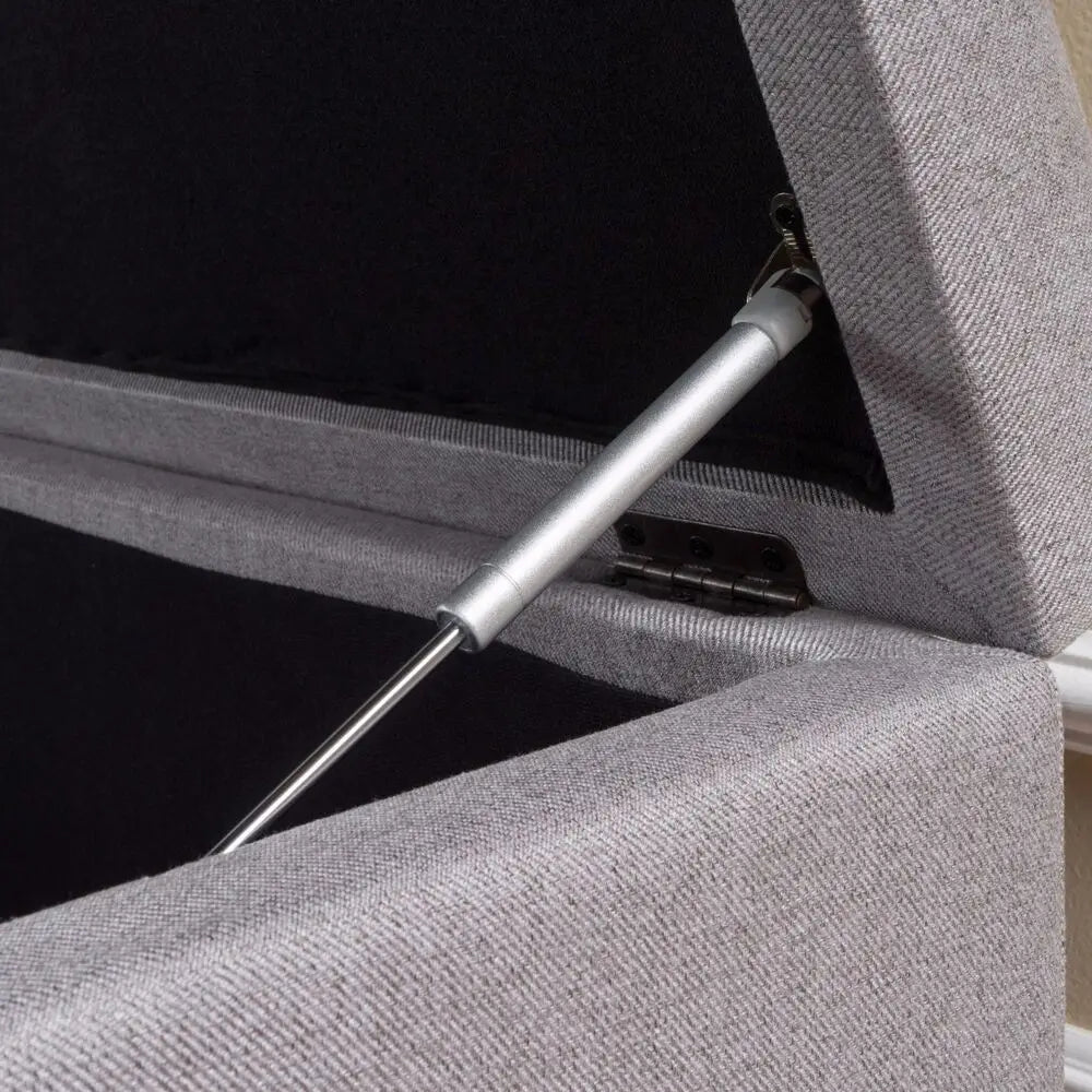 Brentwood Contemporary Tufted Fabric Storage Ottoman Bench