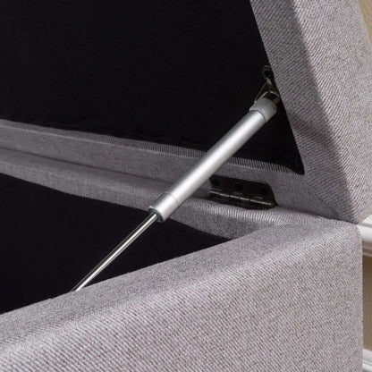 Brentwood Contemporary Tufted Fabric Storage Ottoman Bench