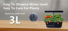 Load image into Gallery viewer, Plant Hydroponic Machine with Lifting Rod Planting Vegetables Intelligent Flowerpot Household LED Lights Hydroponic System
