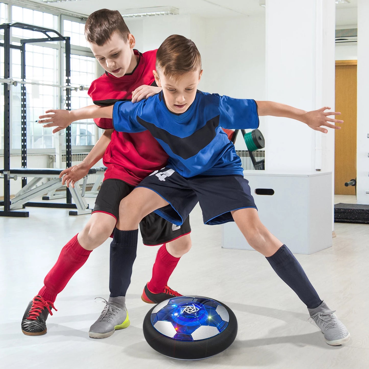 TEMI 2-Pack Hover Soccer Ball. LED Light Toy For 3-12 Yrs. Lndoor/Outdoor Game. Christmas/Birthday Gift For Kids 3-12.