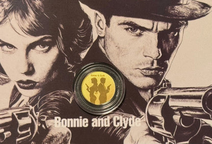 1/1000 Troy oz Niue - Bonnie and Clyde.999 Fine Commemorative Gold Coin in Assay