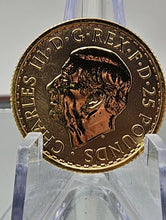 Load image into Gallery viewer, 2023 Great Britain 1/4 oz Gold Coin Britannia BU King Charles III Invest Today
