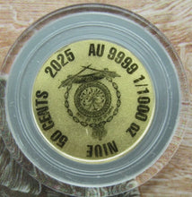 Load image into Gallery viewer, 2025 Niue Noah’s Ark 1/1000 oz .9999 Commemorative Gold Coin in Assay Card
